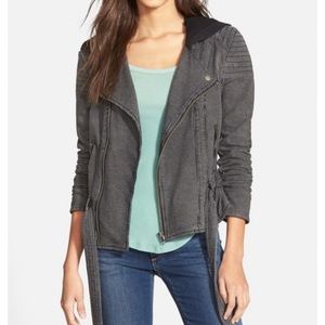 Free People Hooded Stripe Moro Jacket